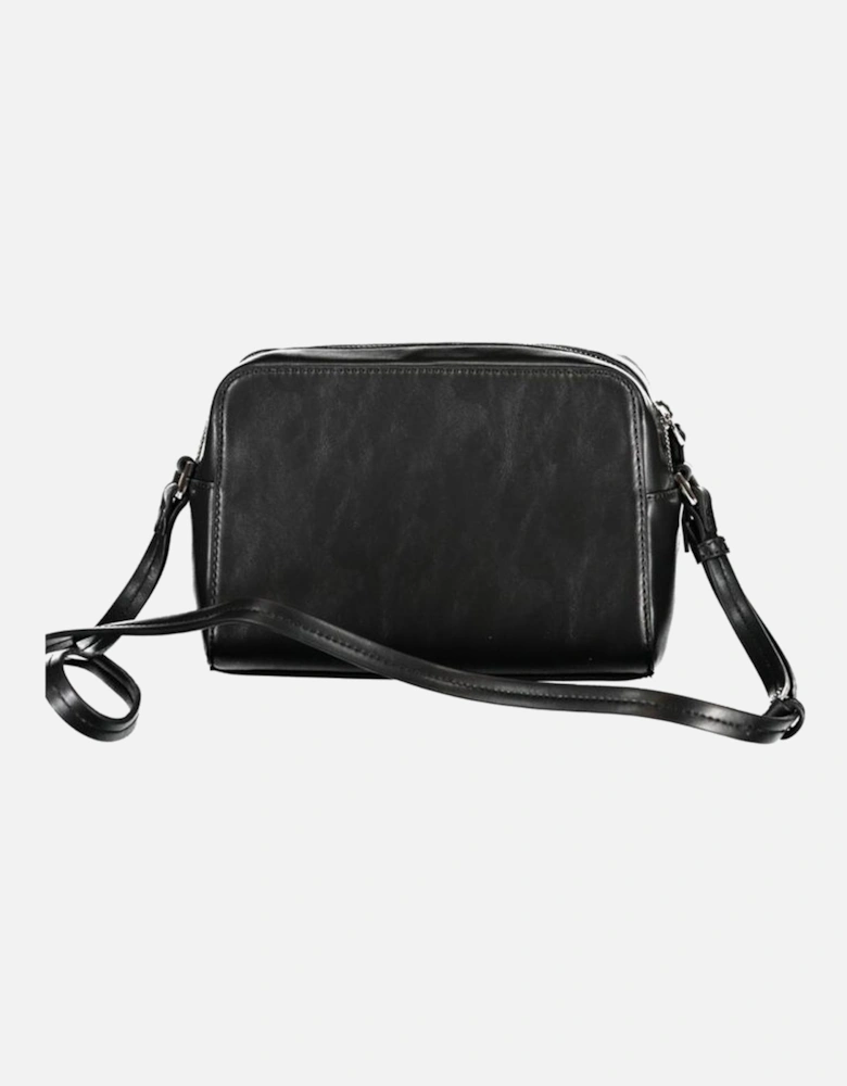 Adjustable Shoulder Bag with Contrast Details Women - Black Handbags