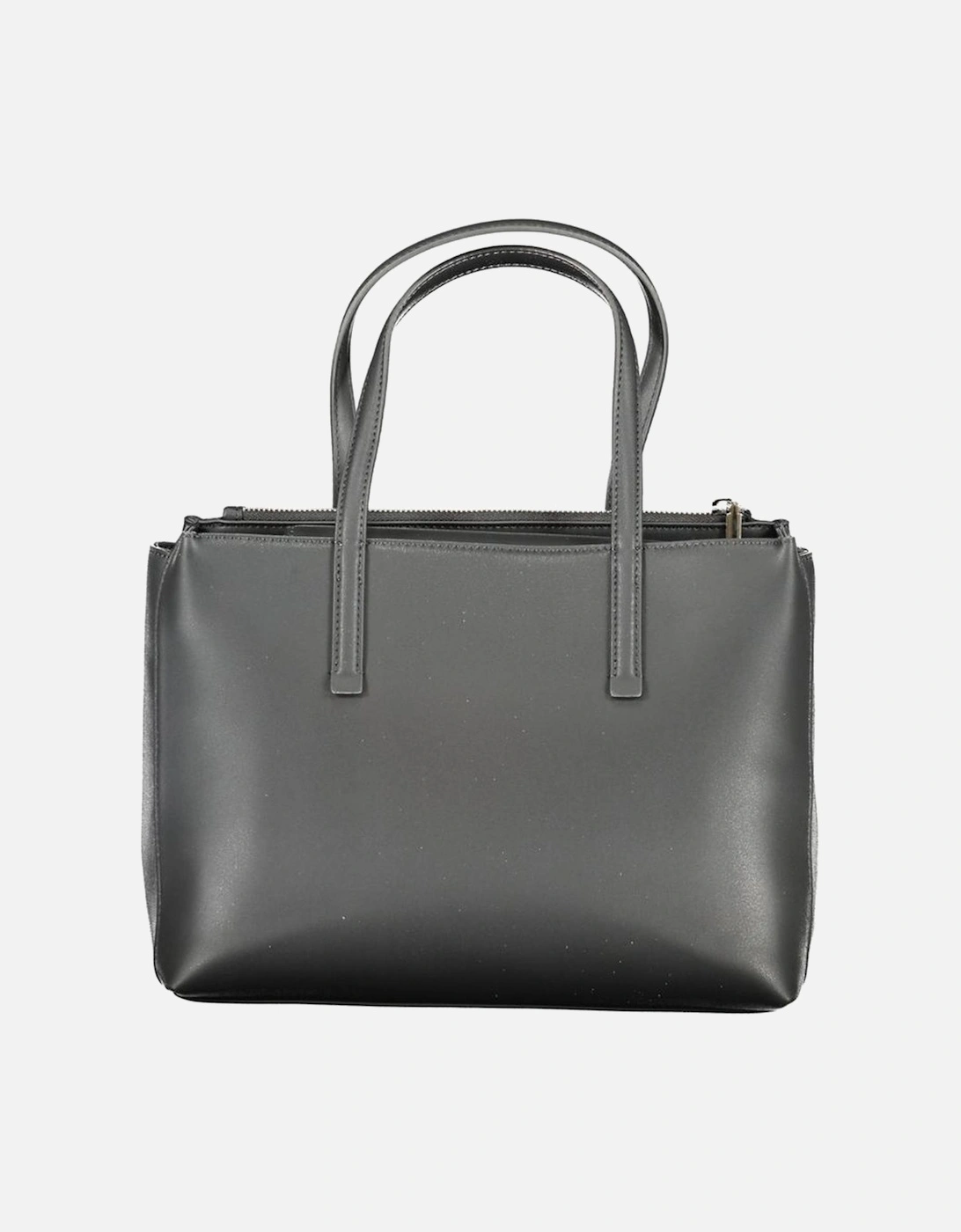 Recycled Polyester Two-Handle Bag with Shoulder Strap Women - Black