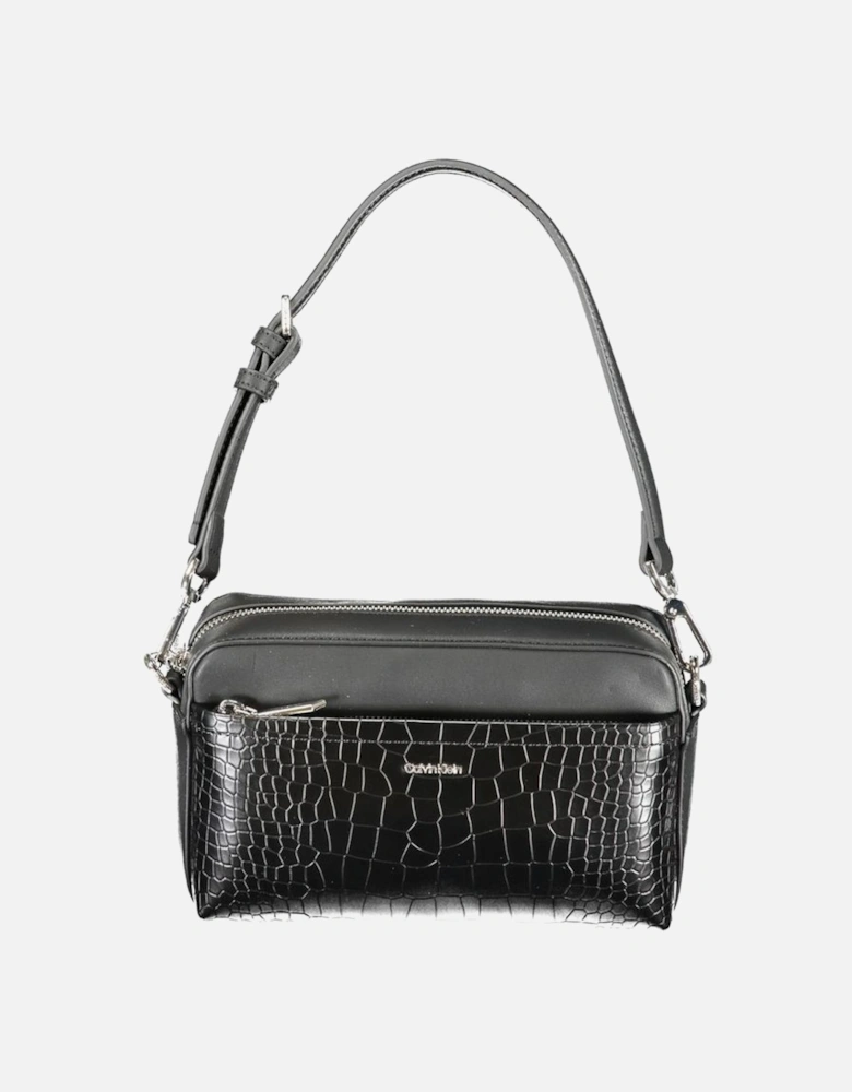 Adjustable Strap Bag with Zip Closure Women - Black Handbags