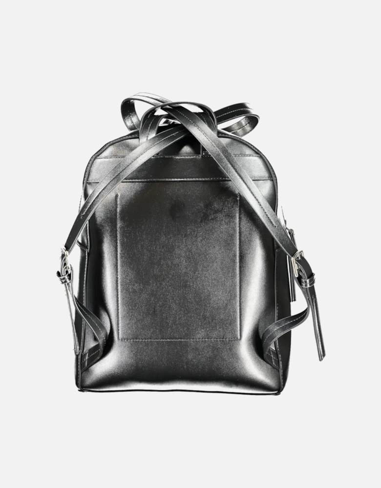 Recycled Polyester Backpack with Adjustable Straps Women - Black