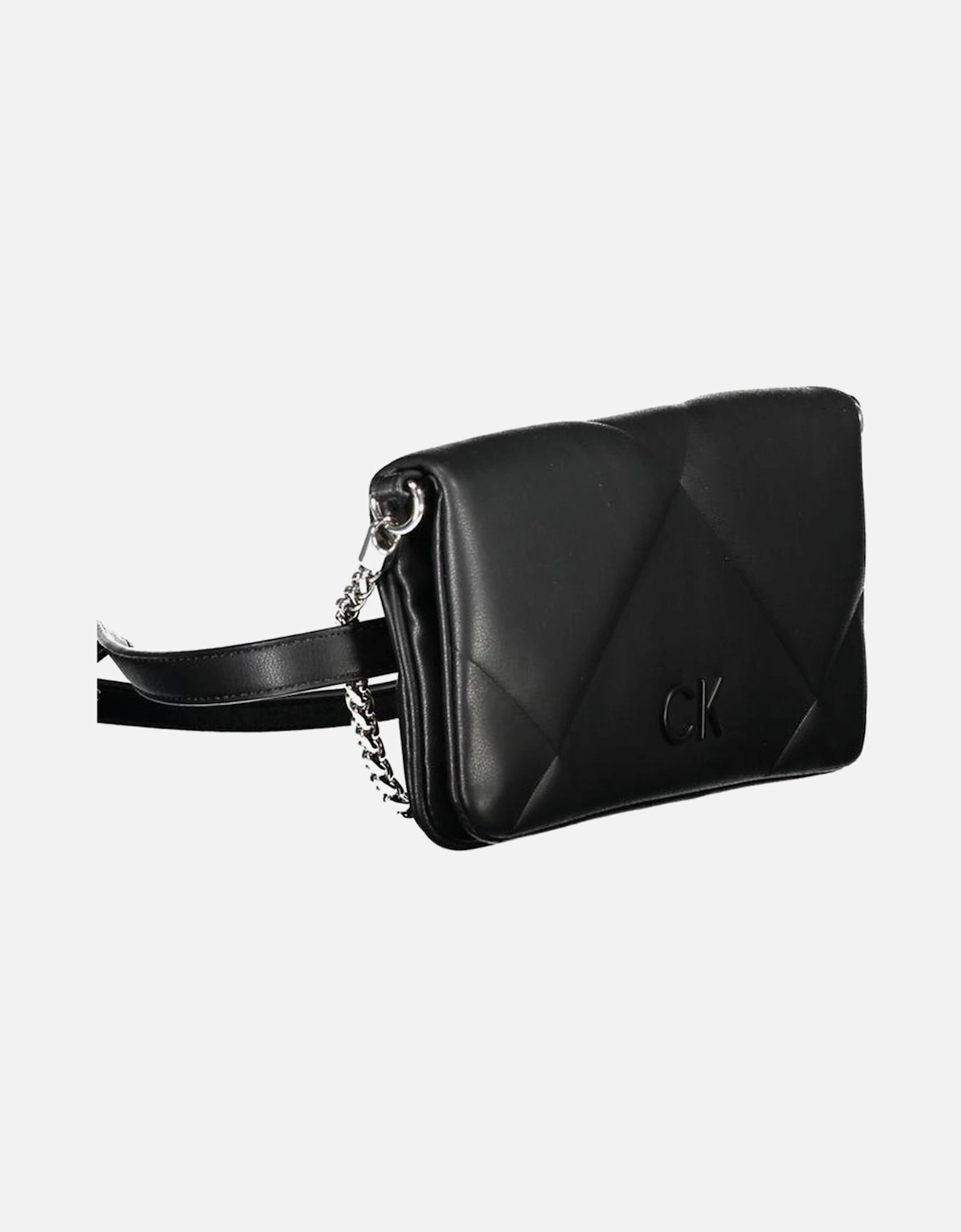 Convertible Chain Shoulder Bag with Magnetic Closure Women - Black