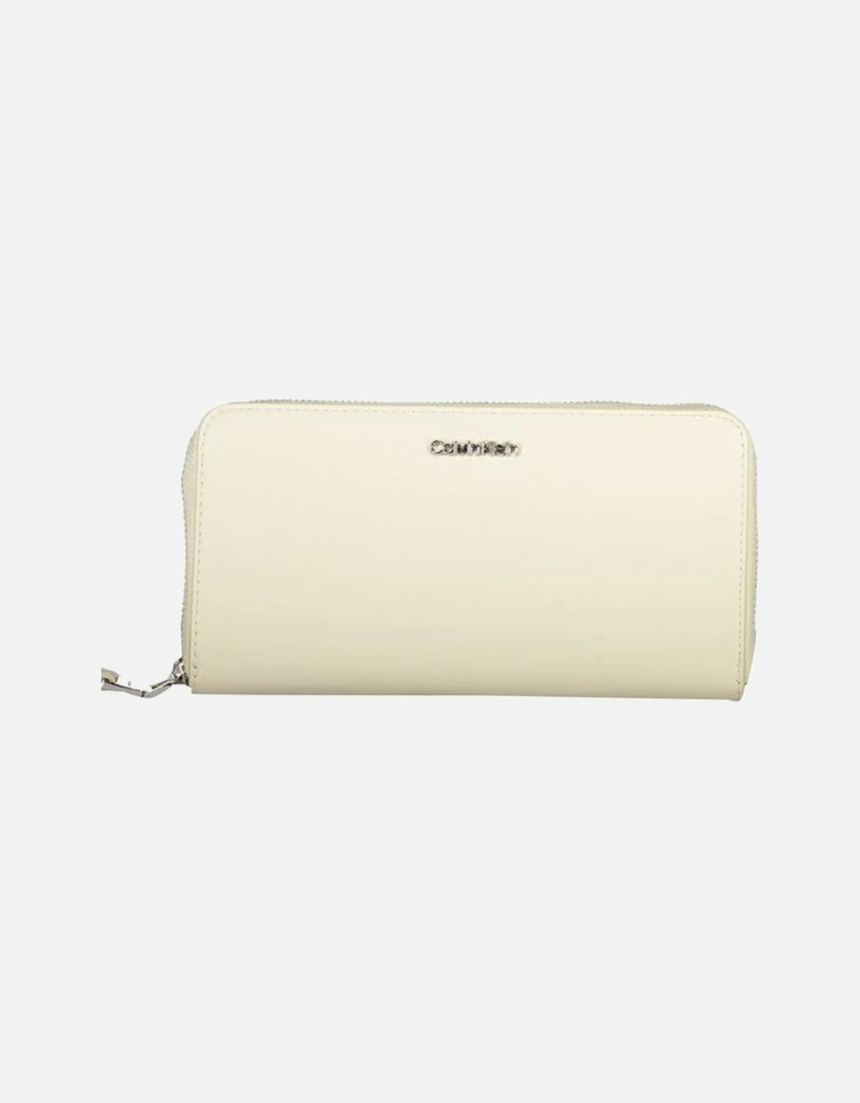 Zip Closure Wallet with 5 Compartments Women - Beige