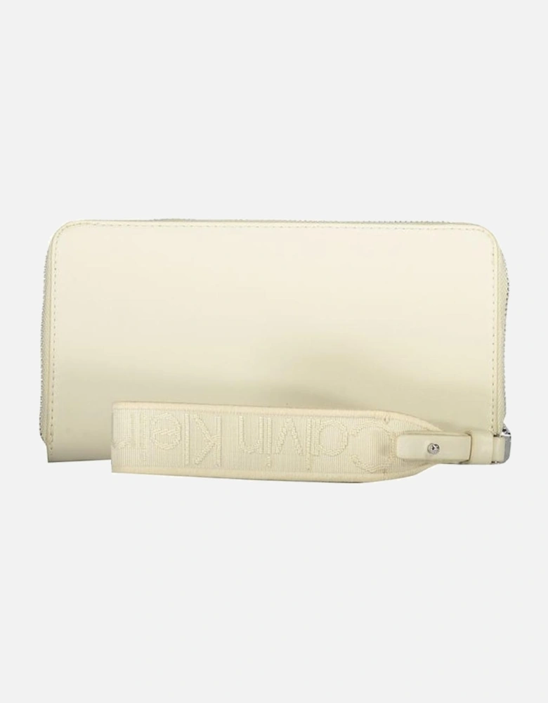 Zip Closure Wallet with 5 Compartments Women - Beige