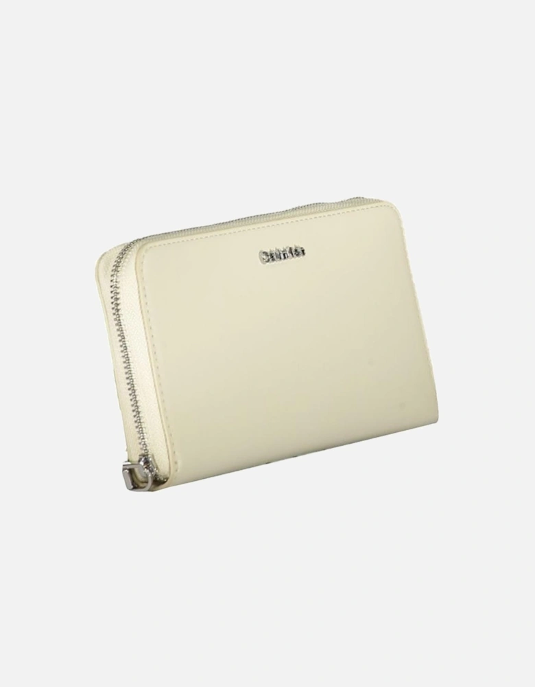 Zip Closure Wallet with 5 Compartments Women - Beige
