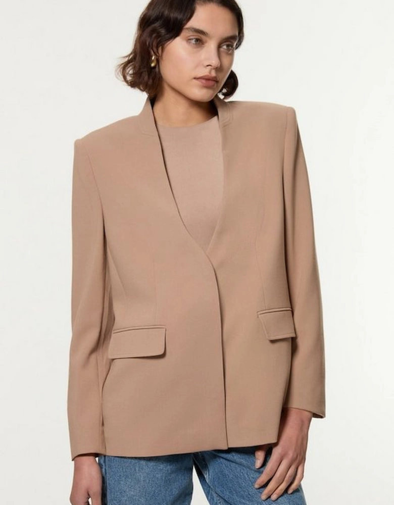 Compact Stretch Essential Oversize Tailored Blazer