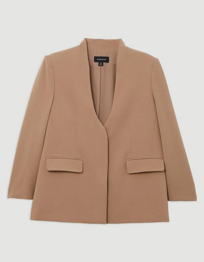 Compact Stretch Essential Oversize Tailored Blazer