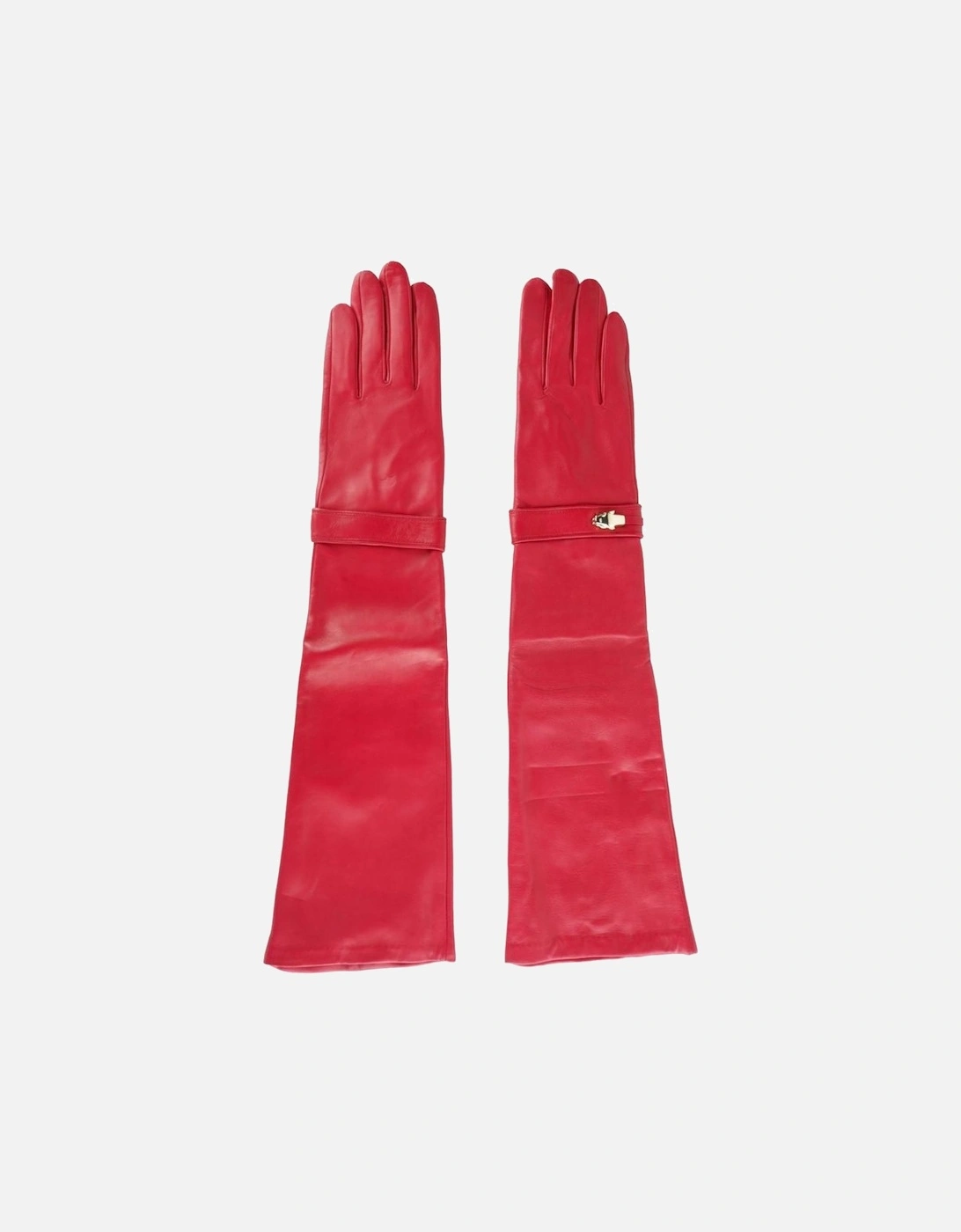 Long Opera Leather Gloves Red CA5120 Women, 3 of 2