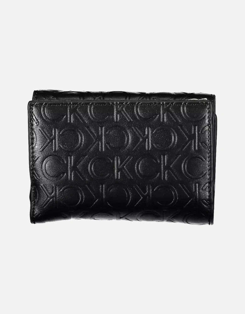 Double Compartment RFID Blocking Wallet with Coin Purse Women - Black