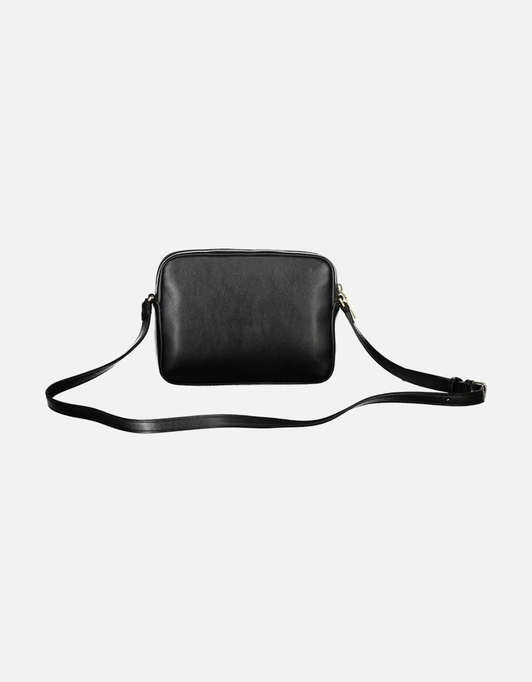 Recycled Polyester Shoulder Bag with Twist Lock Closure Women - Black