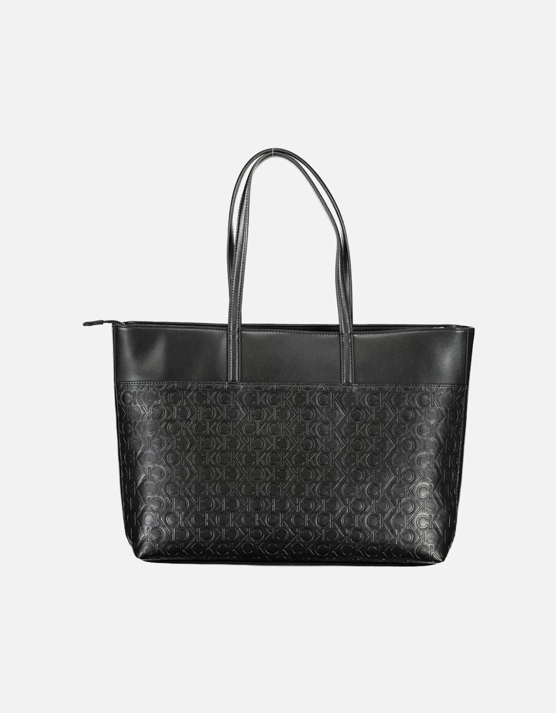 Shoulder Bag with Internal and External Pockets Women - Black Handbags