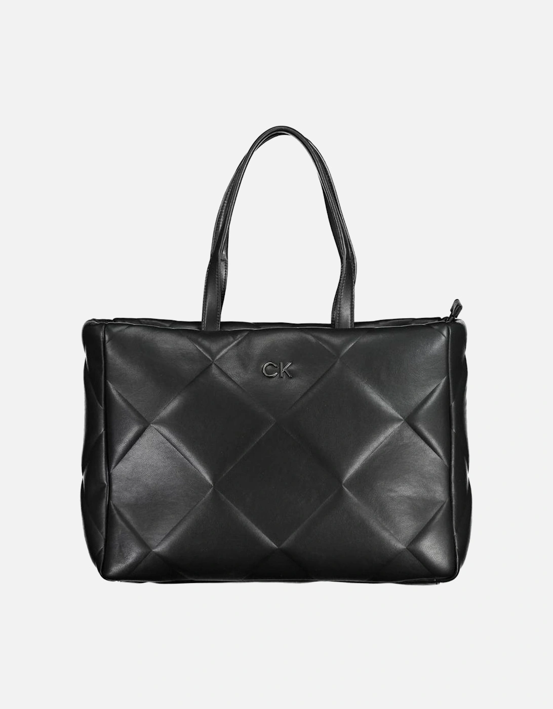 Calvin Klein Womens CK Quilt Tote Black Leather Handbag - Size: ONE size - Love the Sales