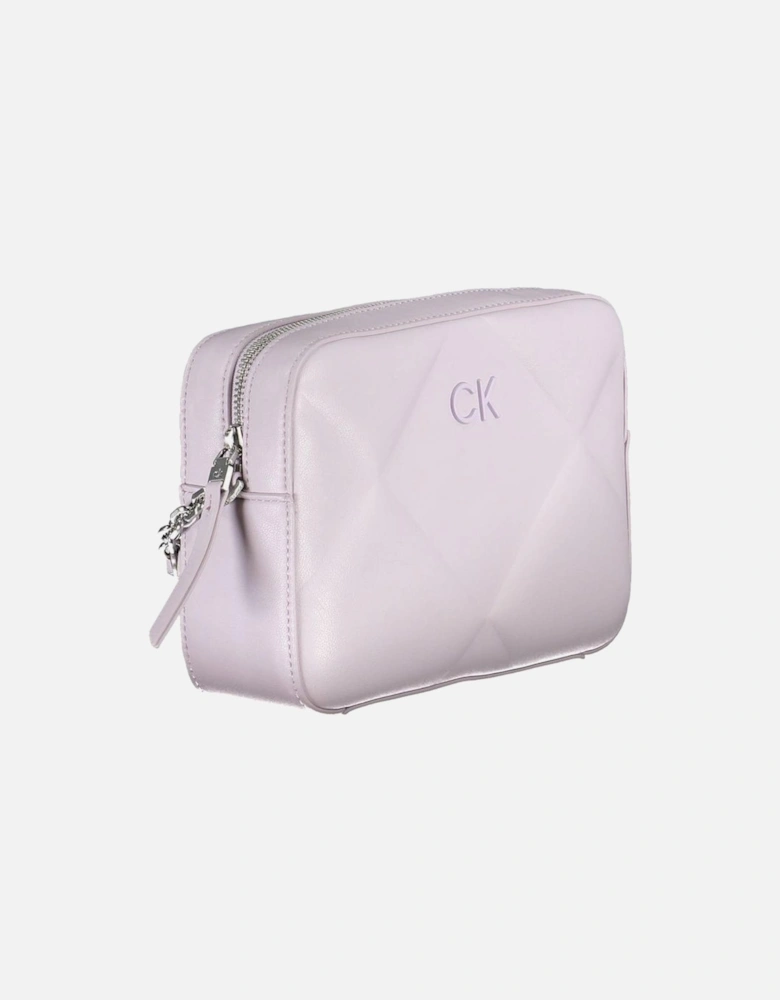 Adjustable Shoulder Bag with Internal Pockets and Logo Women - Purple