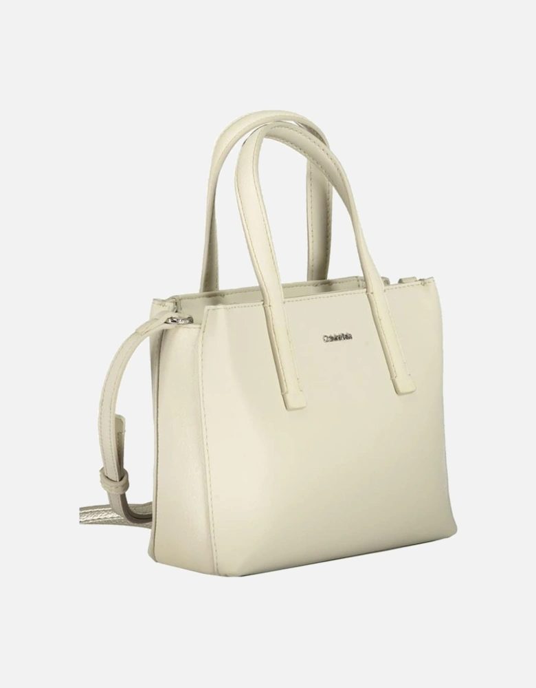 Luxury Tote Bag with Adjustable Strap Women - Beige Handbags