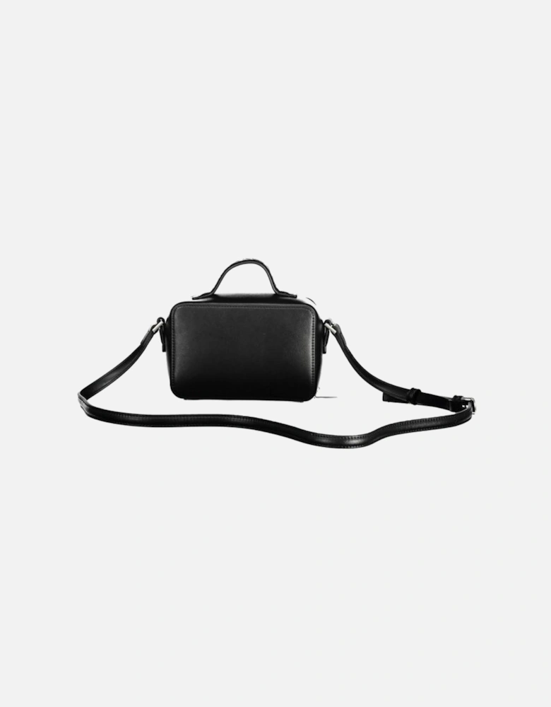 Recycled Polyester Shoulder Bag with Contrasting Details Women - Black