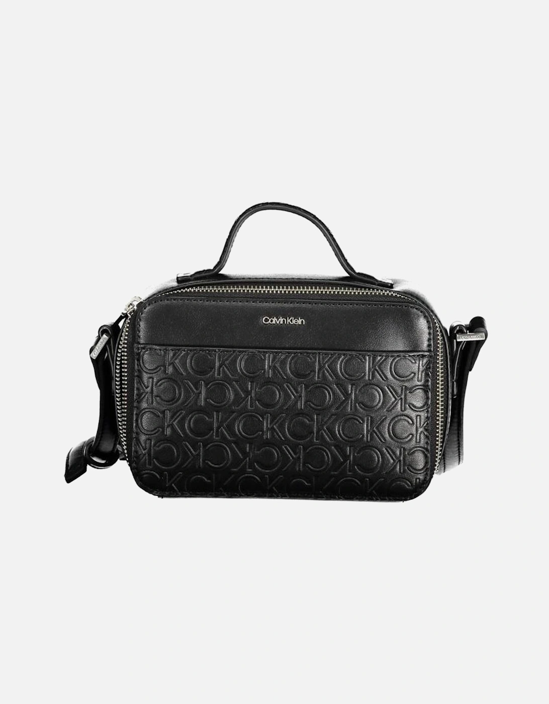 Recycled Polyester Shoulder Bag with Contrasting Details Women - Black, 4 of 3