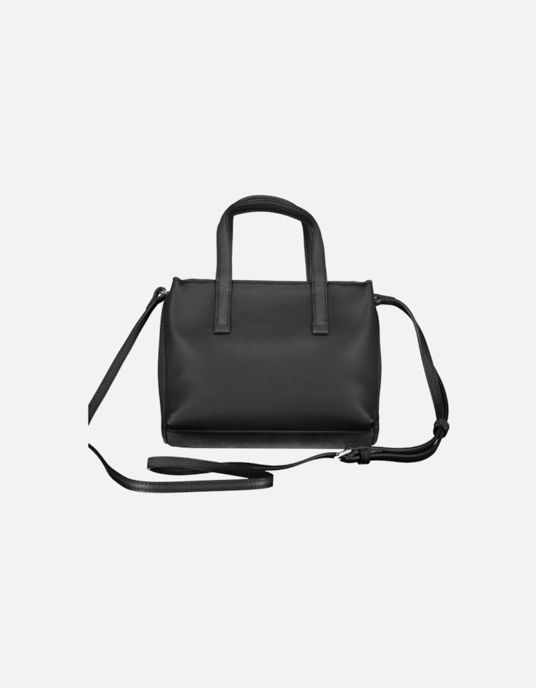 Zip Closure Bag with Adjustable Strap Women - Black Handbags