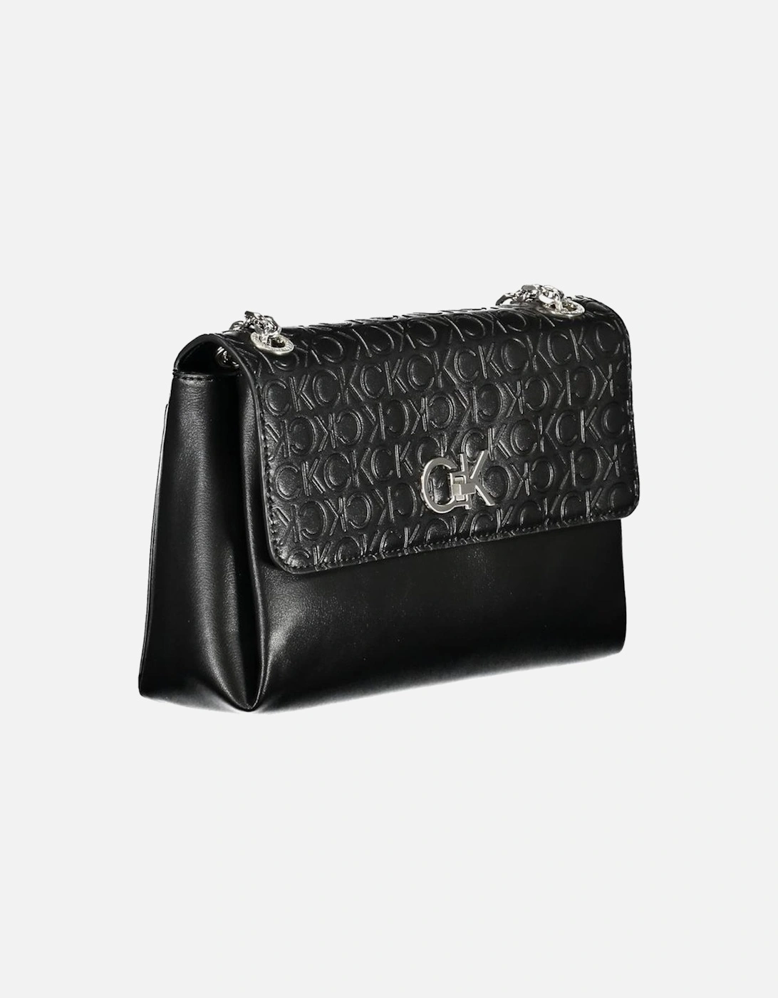 Two-Compartment Shoulder Bag with External Pocket and Swivel Closure