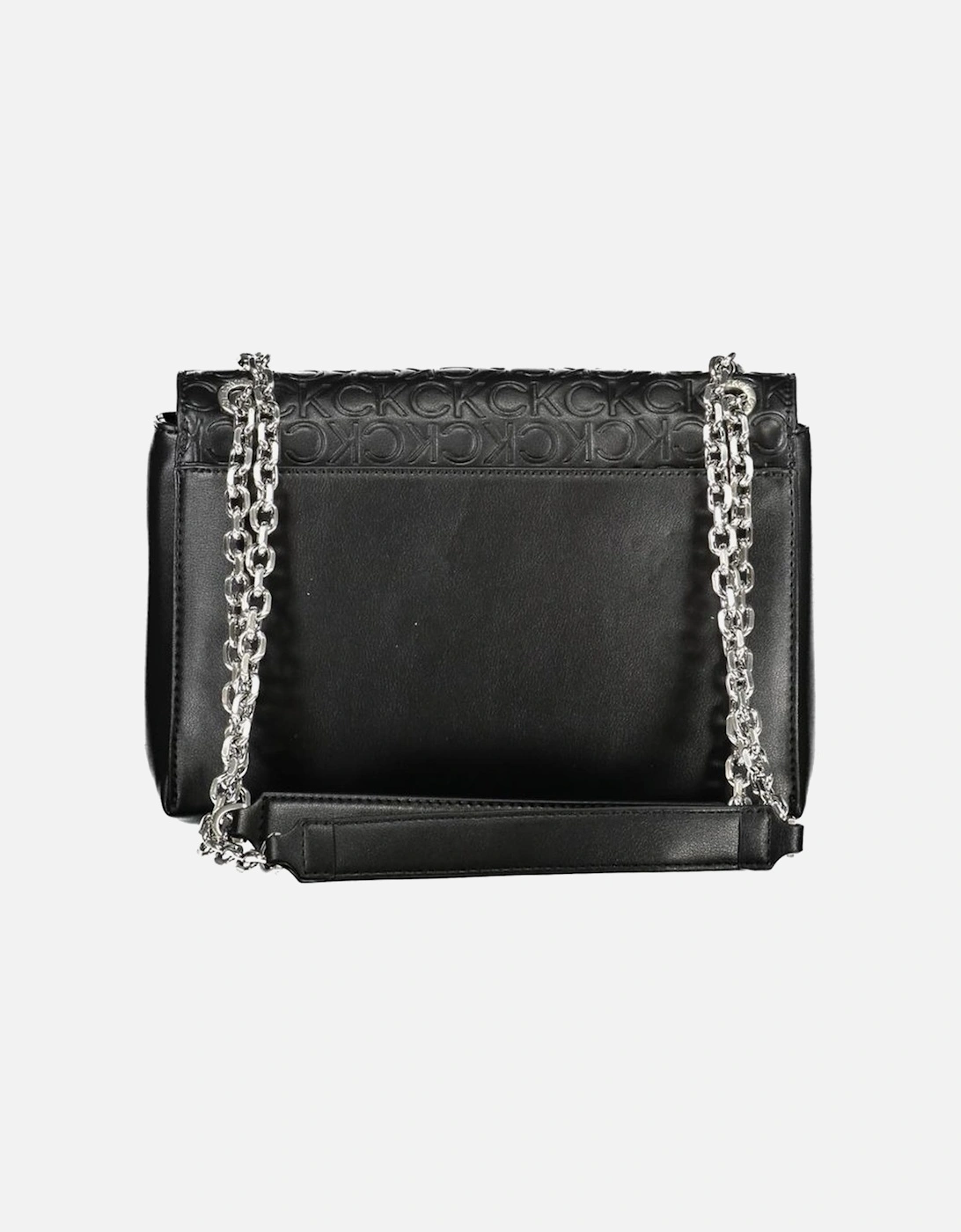 Two-Compartment Shoulder Bag with External Pocket and Swivel Closure