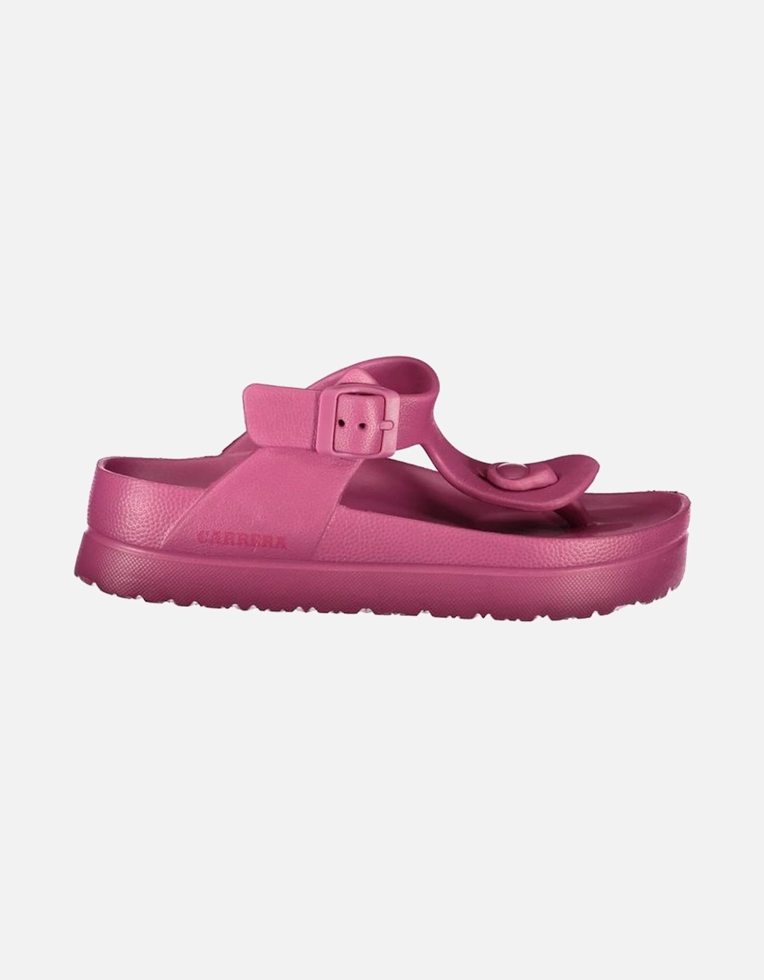 Ankle Buckle Flip Flops with Logo Women - Pink Sandals, 4 of 3