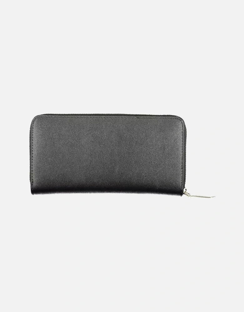 5-Compartment Wallet with Coin Purse and Zip Closure Women - Black