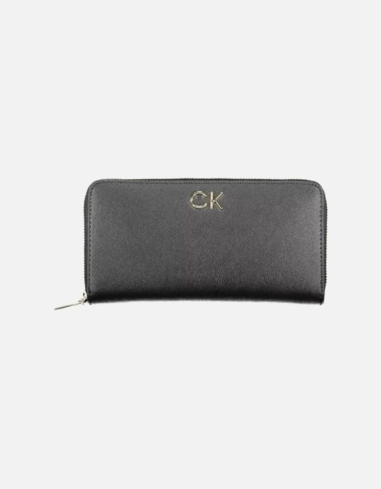 5-Compartment Wallet with Coin Purse and Zip Closure Women - Black