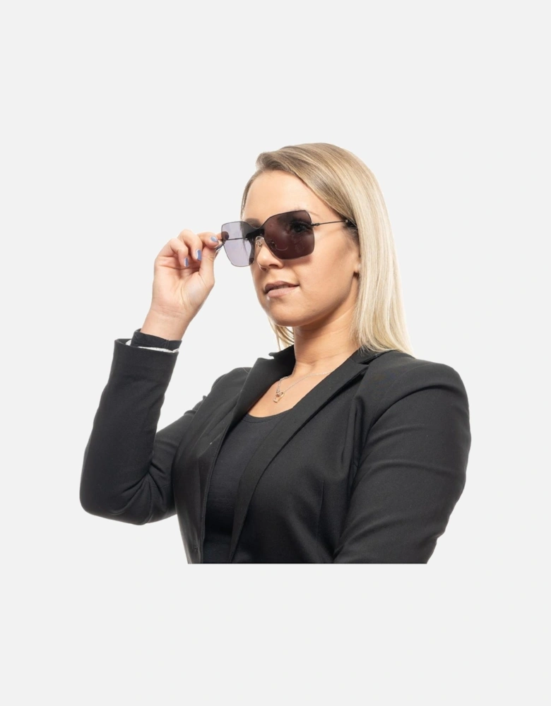 Black Mono Lens Sunglasses Women