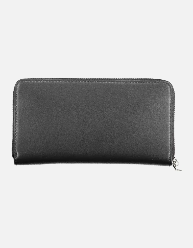 RFID Lock Wallet with 5 Compartments and Coin Purse Women - Black
