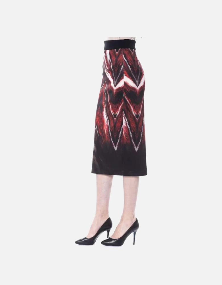 Pencil Skirt Abstract Print Women - Multicolor