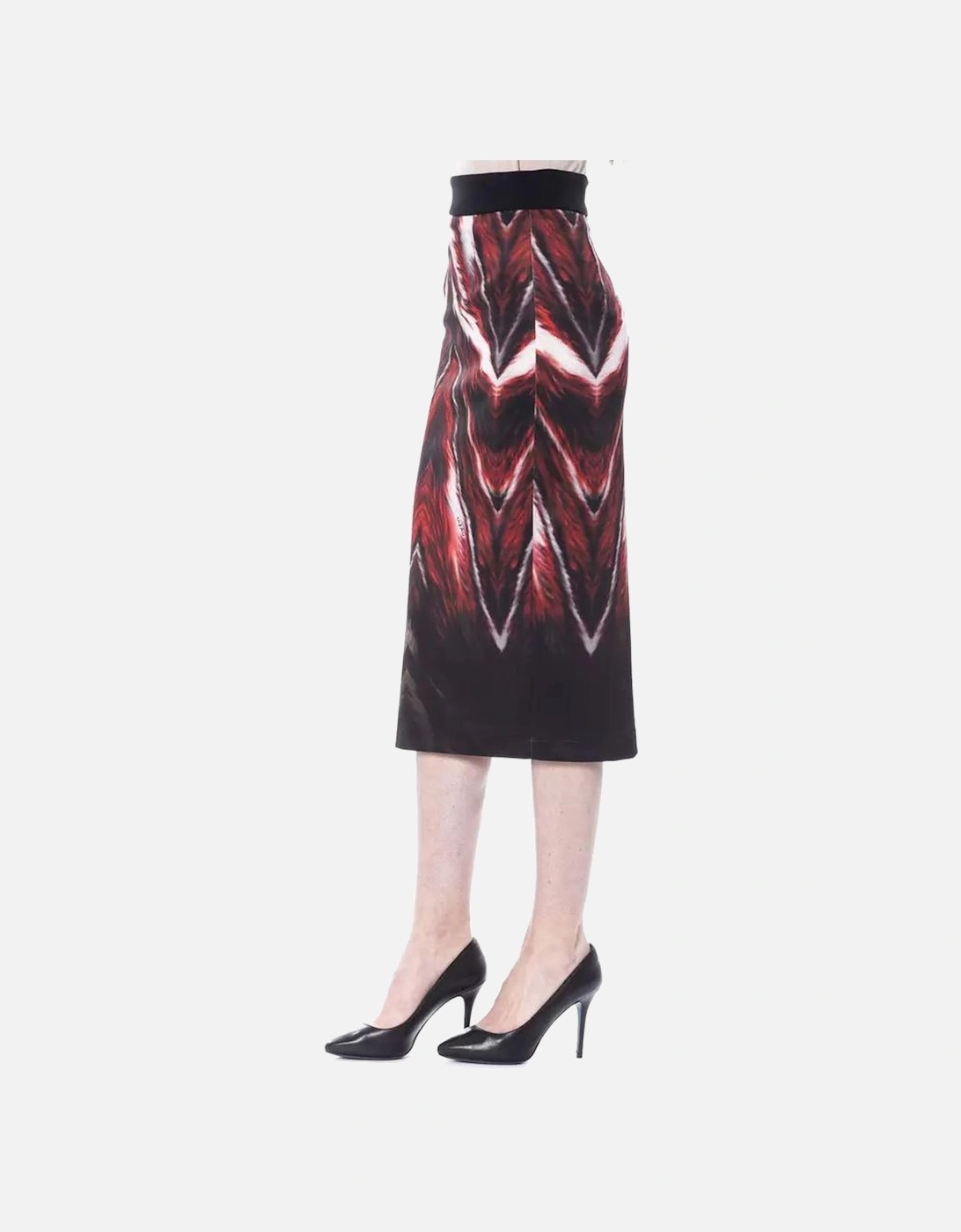 Pencil Skirt Abstract Print Women - Multicolor