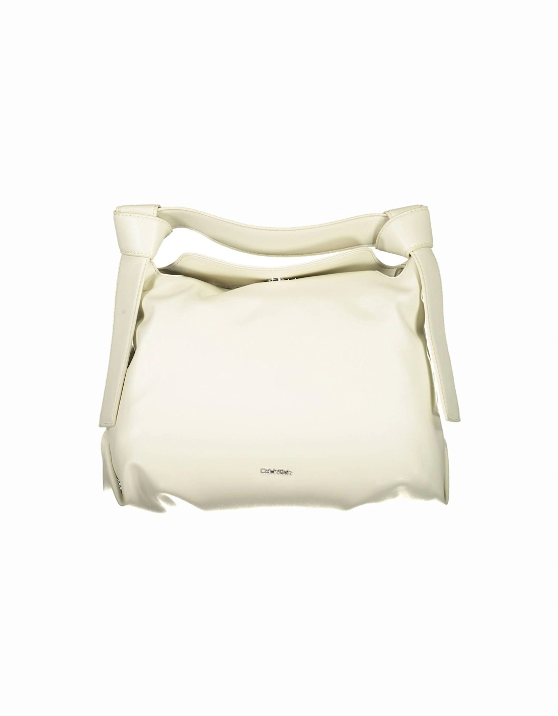 Beige Sustainable Shoulder Bag with Logo Detail Women Handbags, 4 of 3