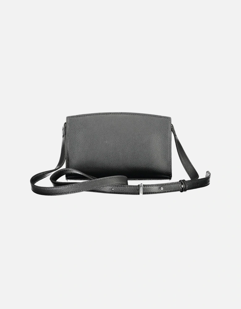 Eco-Friendly Black Shoulder Bag with Iconic Logo by Women Handbags