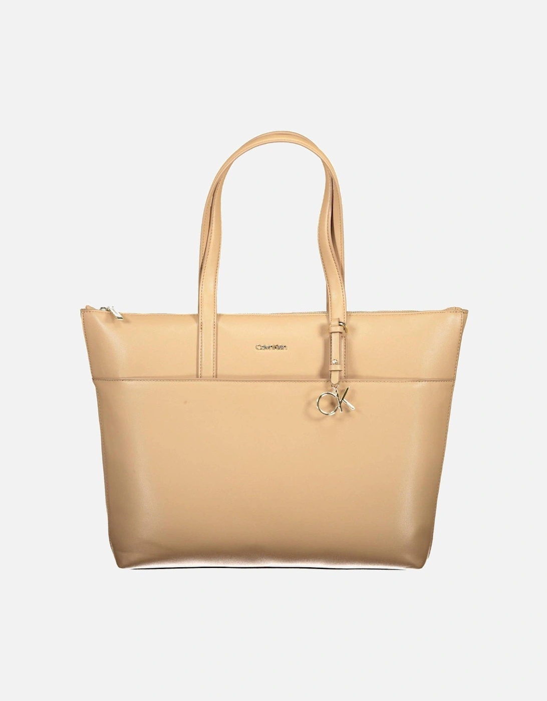 Eco-Conscious Beige Shoulder Bag with Iconic Logo Women Handbags, 4 of 3