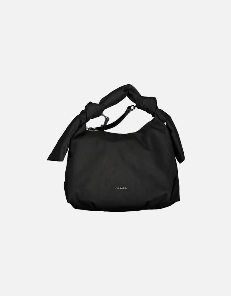 Versatile Black Handbag with Sustainable Composition Women