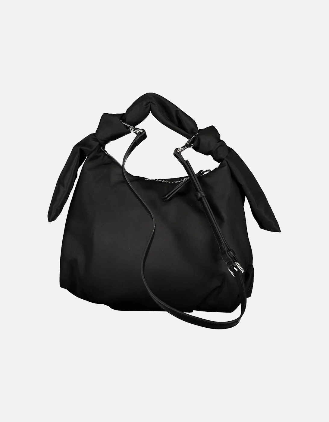 Versatile Black Handbag with Sustainable Composition Women