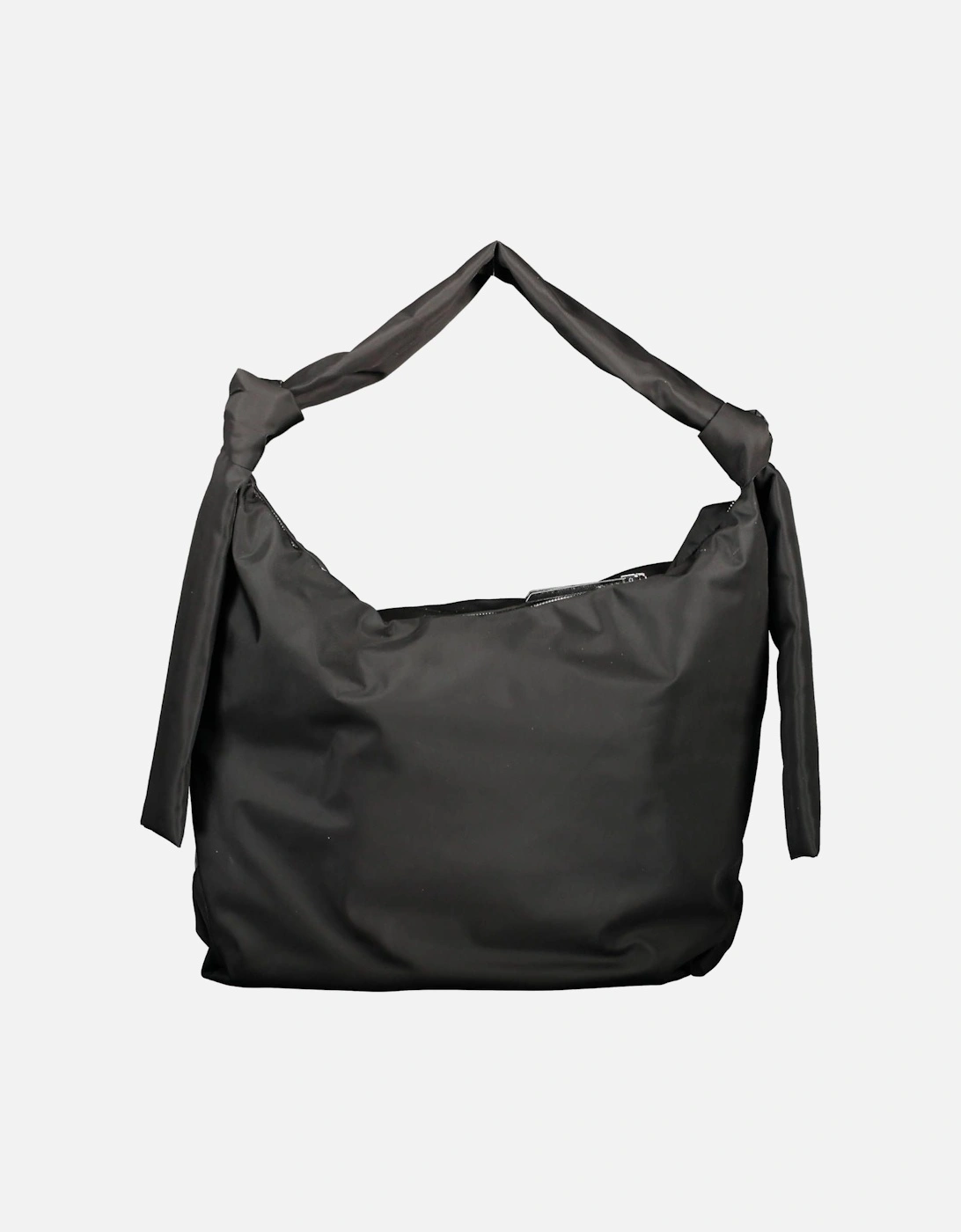 Recycled Polyester Shoulder Bag with Iconic Logo Accent Women - Black