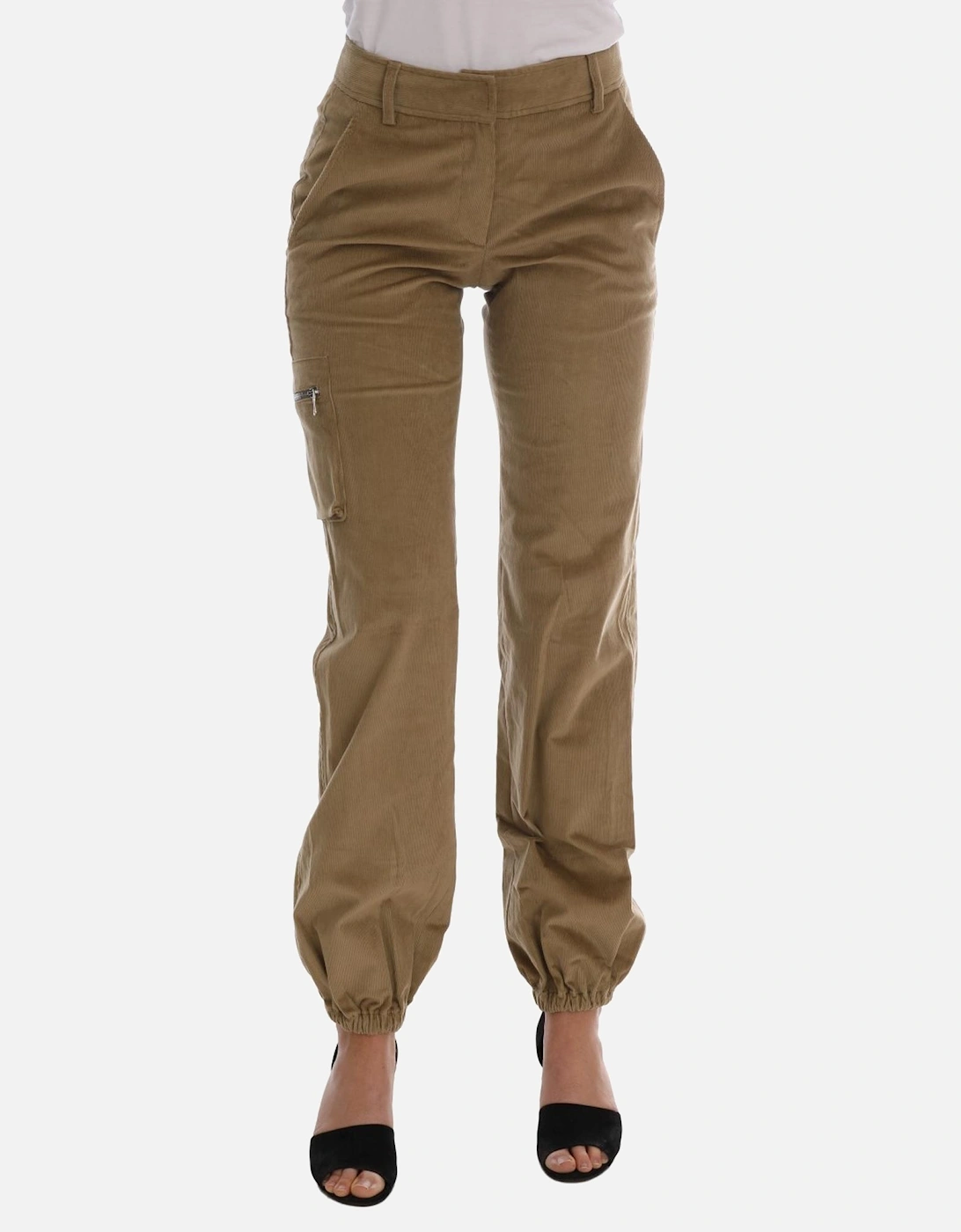 Corduroy Culottes Relaxed Fit Women - Beige Jeans, 7 of 6