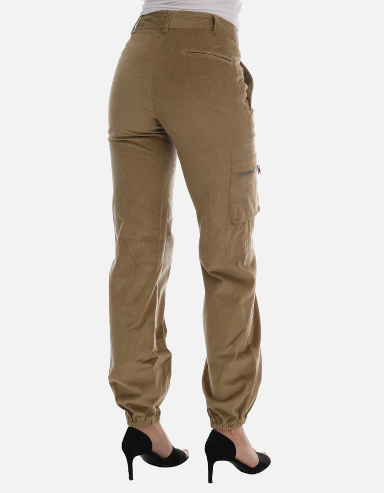 Corduroy Culottes Relaxed Fit Women - Beige Jeans