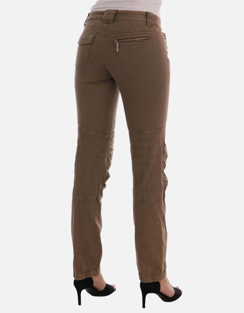 Casual Pants Relaxed Fit Women - Brown Jeans