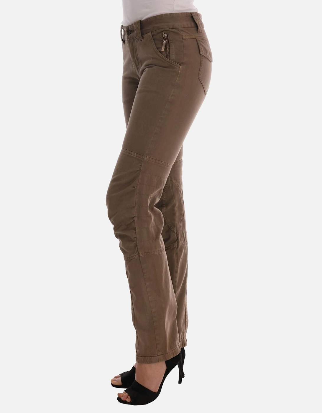Casual Pants Relaxed Fit Women - Brown Jeans