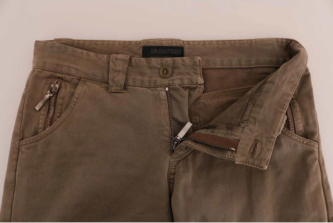 Casual Pants Relaxed Fit Women - Brown Jeans