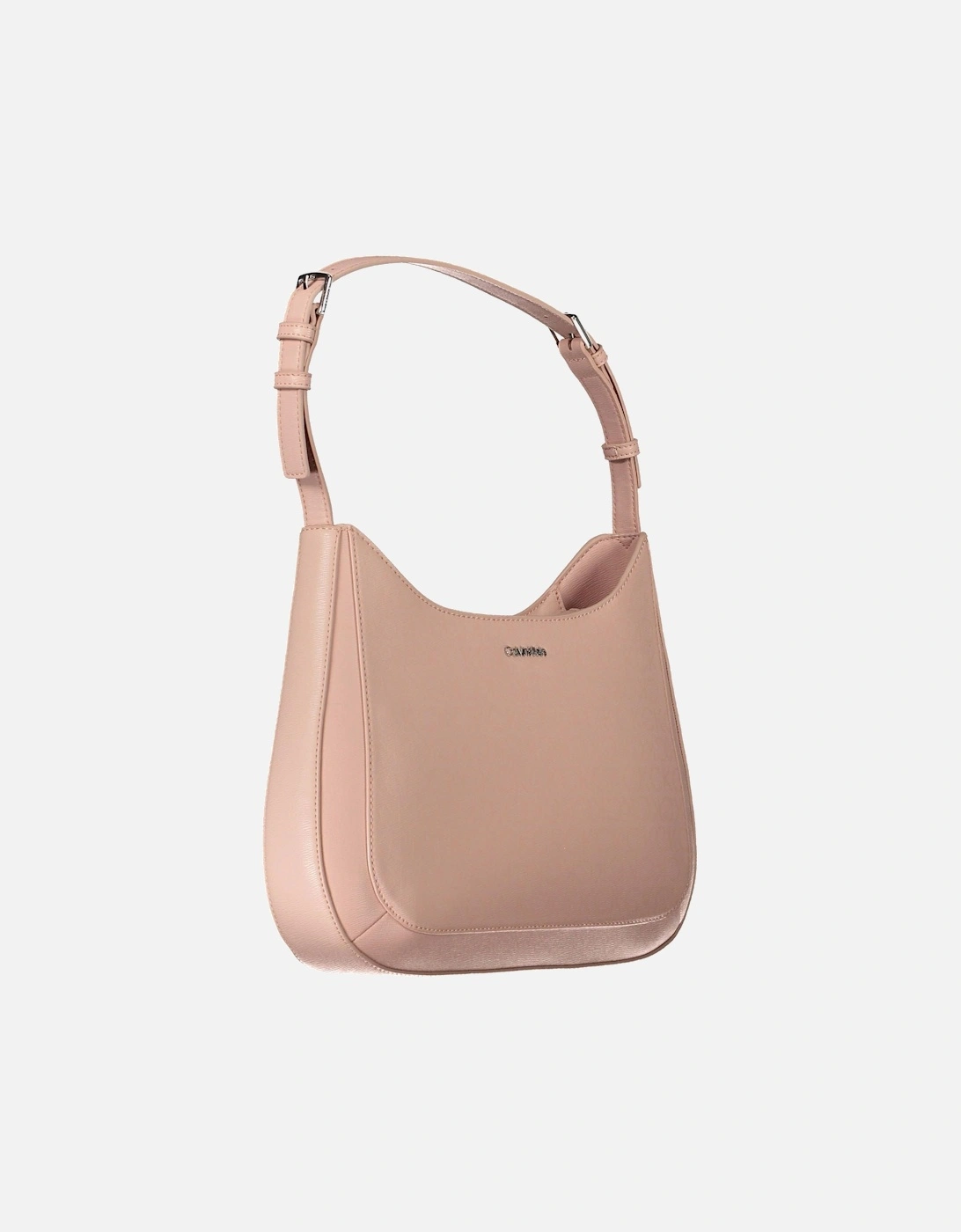 Sustainable Pink Shoulder Bag with Adjustable Handle and Internal