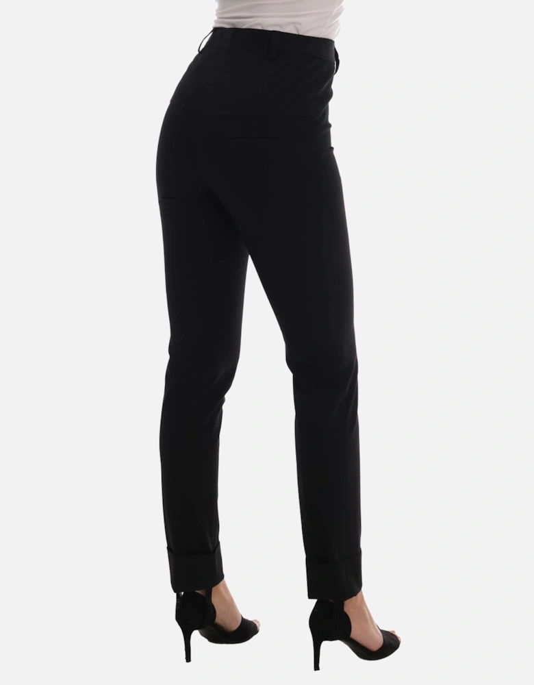 Stirrup Pants with Logo Details Women - Black Jeans