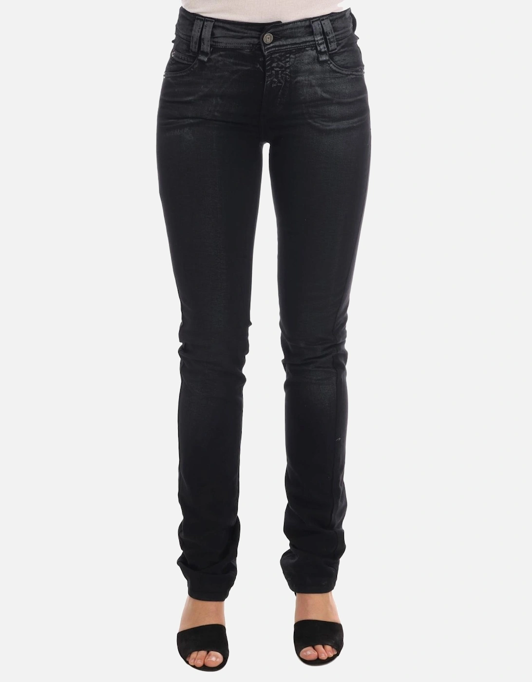 Galliano Skinny Jeans Coated Cotton Women - Gray Jeans, 7 of 6