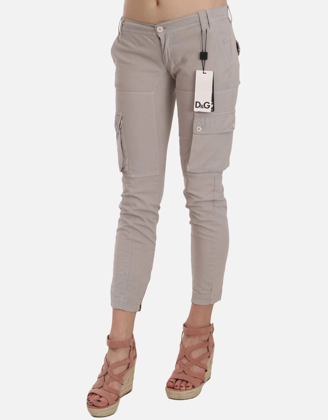 Dolce Gabbana Cargo Pants Beige Women - Khaki Jeans, 3 of 2