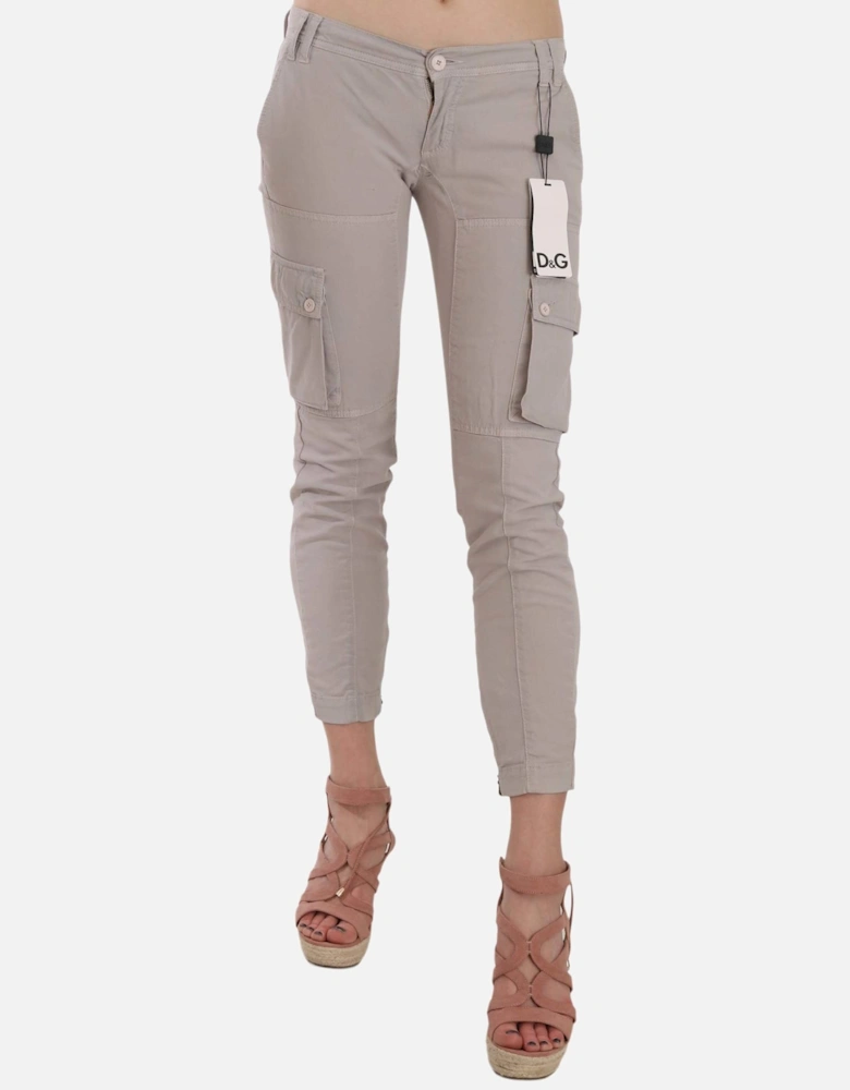 Dolce Gabbana Cargo Pants Beige Women - Khaki Jeans