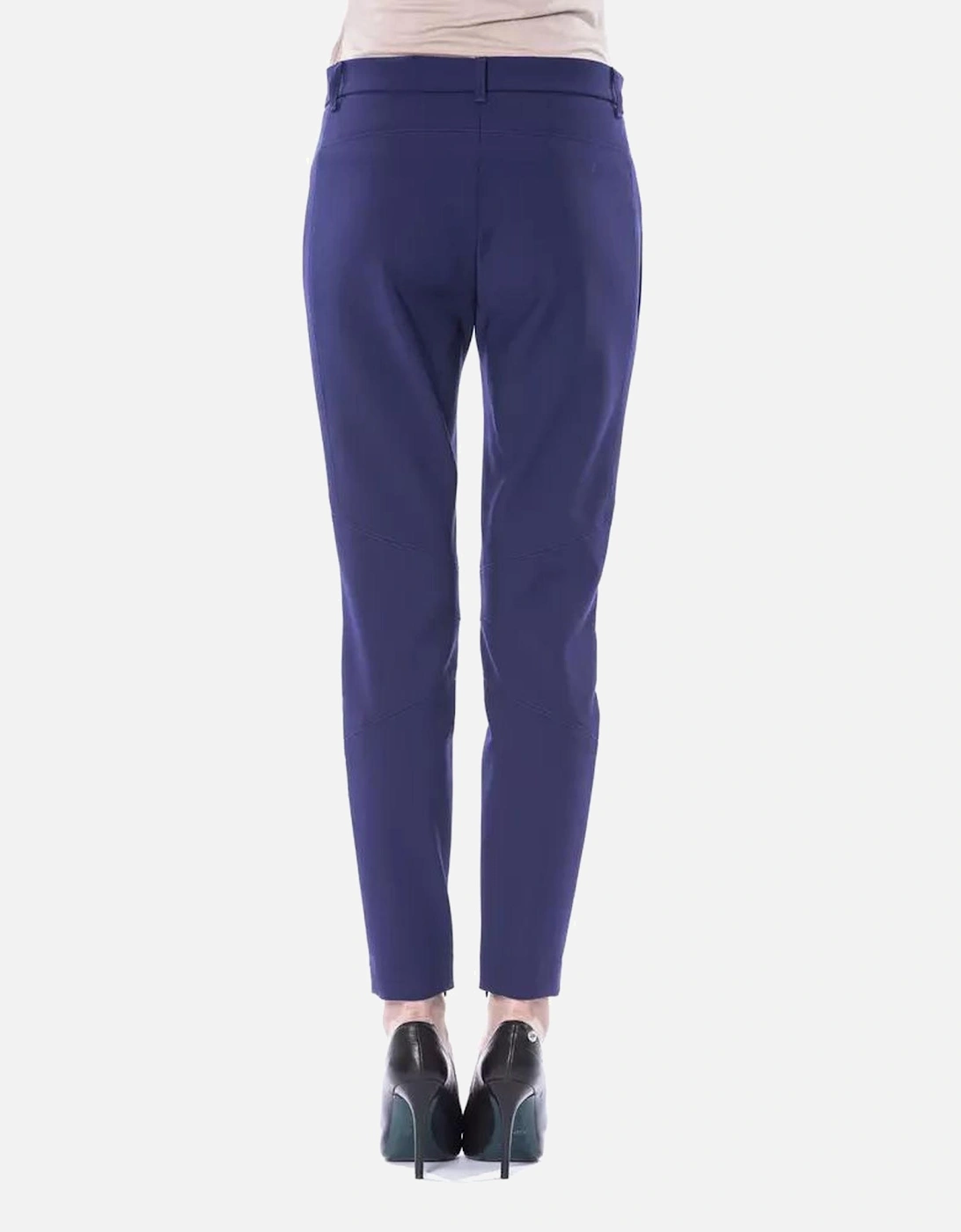Slim Fit Pants with Zip Pockets Women - Blue Jeans