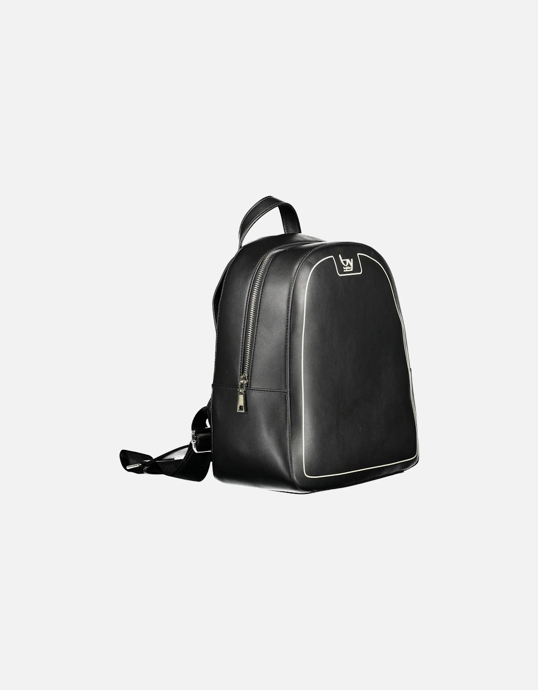 Versatile Logo Zip Backpack with Adjustable Straps Women - Black