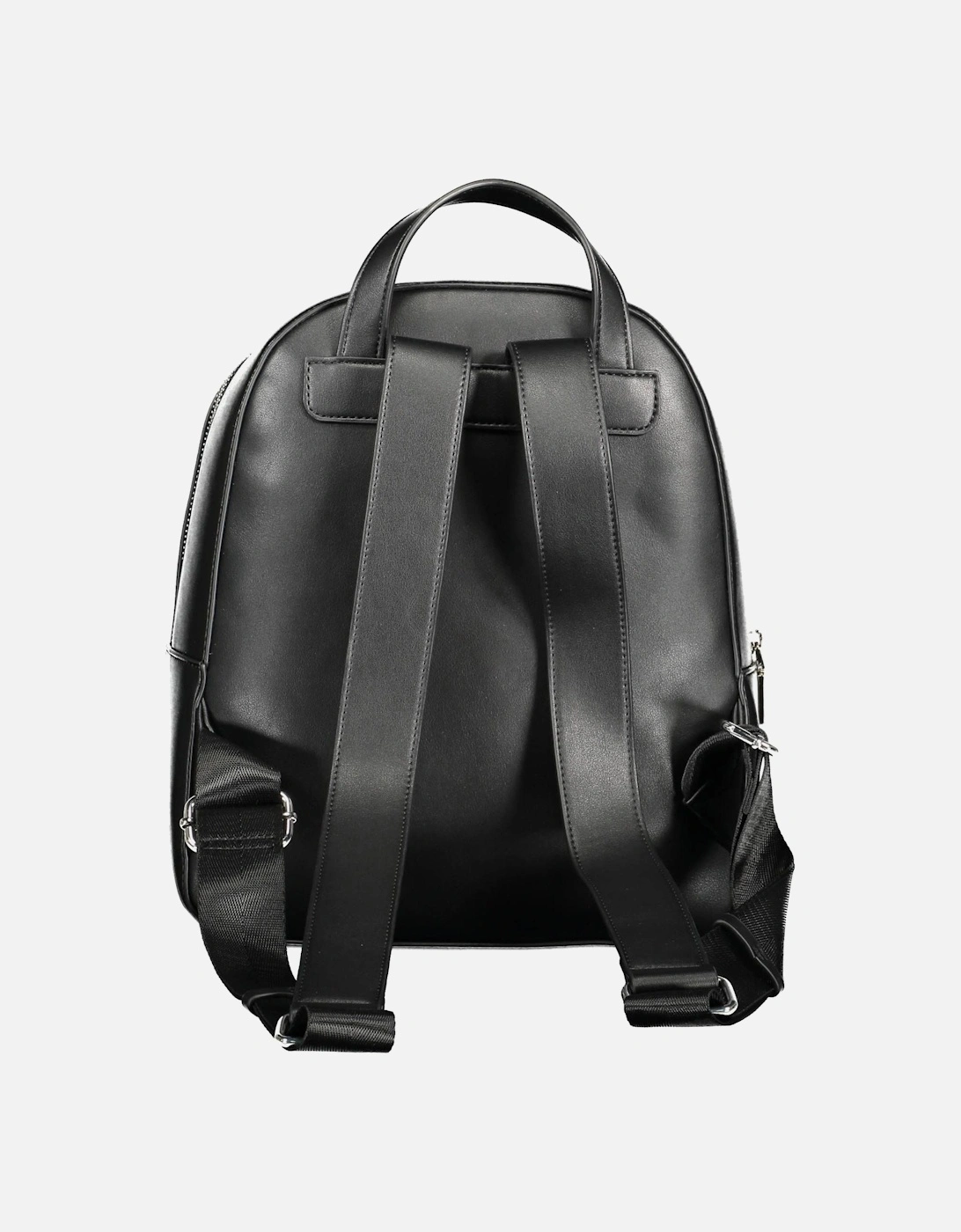 Versatile Logo Zip Backpack with Adjustable Straps Women - Black