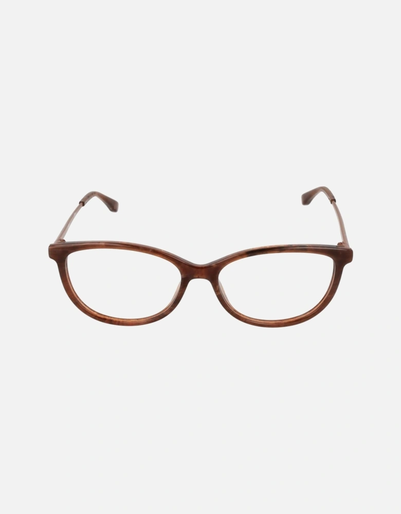 Full-Rim Rectangle Acetate Frame Glasses Women - Brown