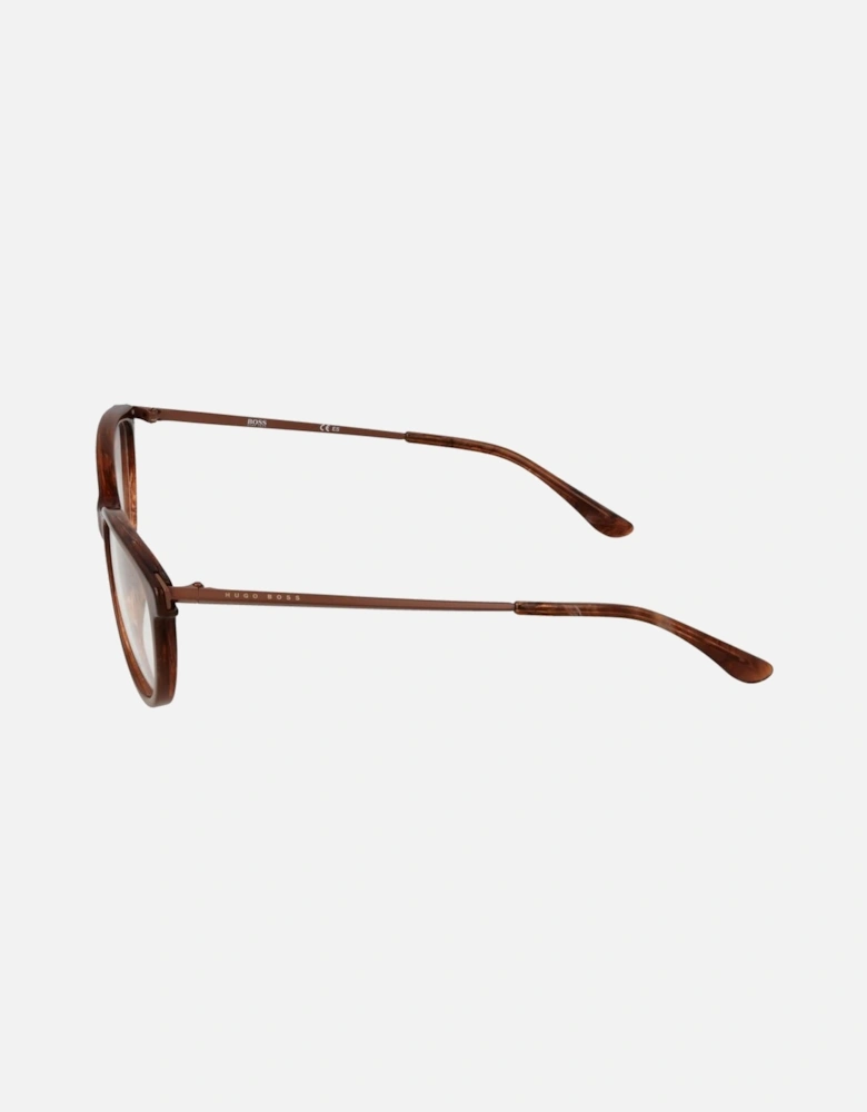 Full-Rim Rectangle Acetate Frame Glasses Women - Brown
